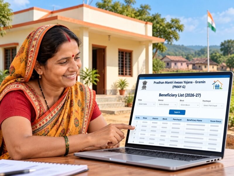 PMAYG NIC In 2026-27 List: How to Check PMAY-G Beneficiary Status Online pmayg nic in 2026-27 list